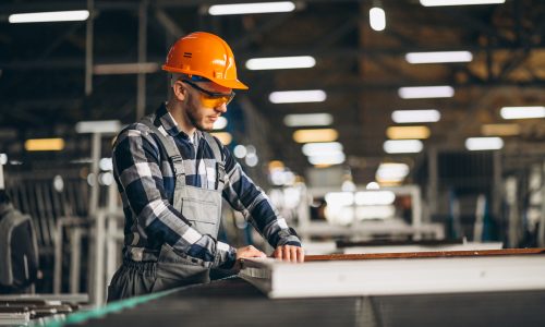 Male worker at a factory